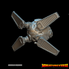 escudo do zangão jogo mech robô tampo de mesa jogos warhammer dnd miniaturas mini drone scifi 3d print model - Mito3D