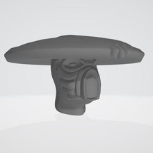bouclier chapeau extraterrestre Jeu miniatures étoile guerres légion kyuzo 3d print model - Mito3D