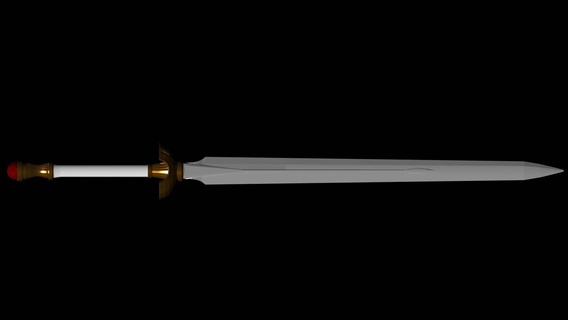 kalkan kahraman Raphtia kılıç 3d print model - Mito3D