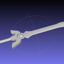 kalkan kahraman kılıç yazdırılabilir montaj Sanat 3d printing kopya Kostüm oyunu kostüm silah anime fantezi shield hero sword 3d print model - Mito3D