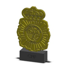 Kalkan ulusal polis spain çeşitli İspanya ayna 3d print model - Mito3D