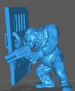 shield ork wargame prison commando greenskin waaaagh 3d print model - Mito3D