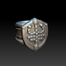shield ring 3d print model - Mito3D