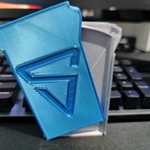shield wallet i ama maker iammaker card holder change purse shopping-cart token 3d print model - Mito3D