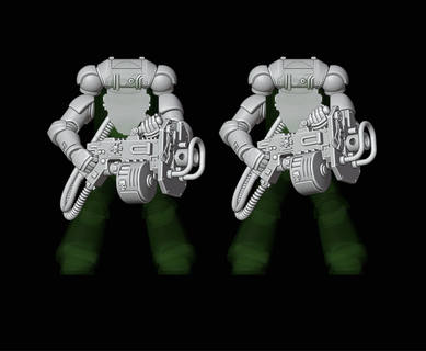 shielded heavy bolter 42k 40 k war hammer space marine gun primaris miniature marines wargaming 3d print model - Mito3D