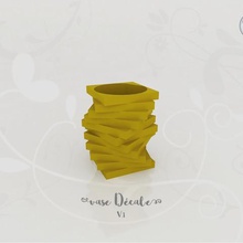 shift vase v1 home pot container mit Dekoration Haus design 3d print model - Mito3D