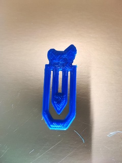 shih tzu chien papier agrafe trombone marque signet 3d impression bricoloup 3d print model - Mito3D