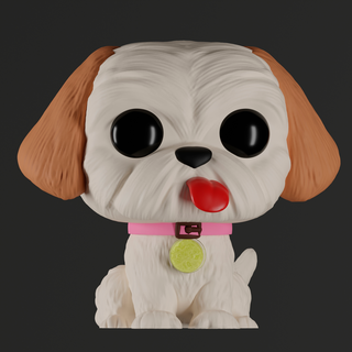shih tzu funko cão 3d print model - Mito3D