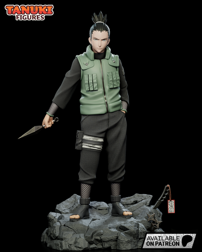 shikamaru nara naruto tamanho real arte anime manga 3dprint brinquedo colecionável figura açao 3d print model - Mito3D