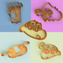 shin-chan cookie cutter pack 1 mould cookies toys shinnosuke nohara misae hiroshi himawari snowy sleeve anime cartoon pastry shop children 3d print model - Mito3D