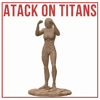 shingeki kyojin attaque titans Titan anime manche eren oui Mikasa Ackerman armin Arlert murs sondage corps humanité action fantaisie géant monstres mur 3d print model - Mito3D