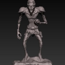 shinigami ryuk corpo vários do busto death note matriz a arte anime personagem demônio 3d print model - Mito3D