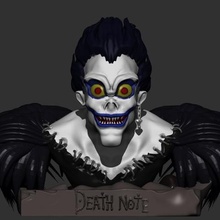 shinigami ryuk various bust death note array art anime character 3d print model - Mito3D