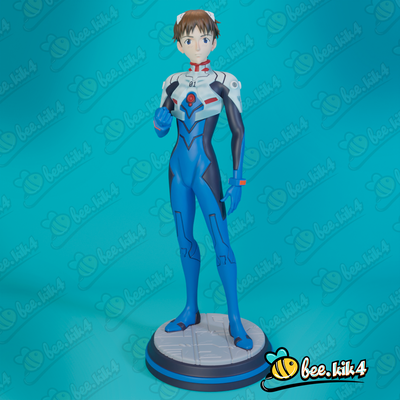 shinji ikari kunst anime spielzeug zahl skulptur futbol held comic cosplay karikatur fußball ball 3d print model - Mito3D