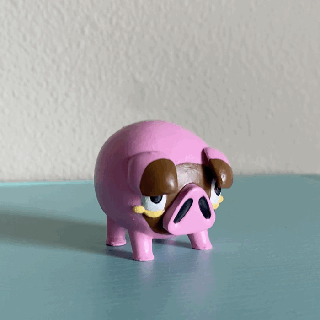 brillante lechón pokemon arte fan juego slam3dprintlab cerdo juguete mini figura escarlata Violeta 3d print model - Mito3D