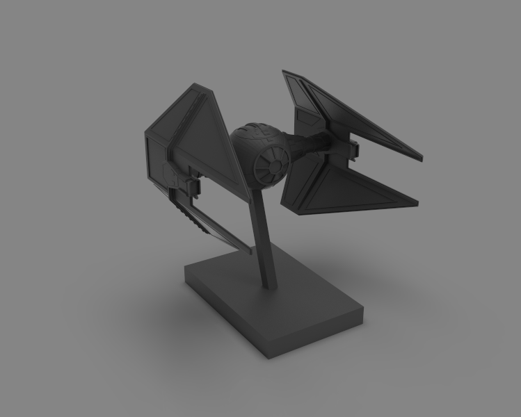 ship -- interceptor star wars Game rebels darth vader jedi obi wan mandalorian sith luke 3D print model - Mito3D