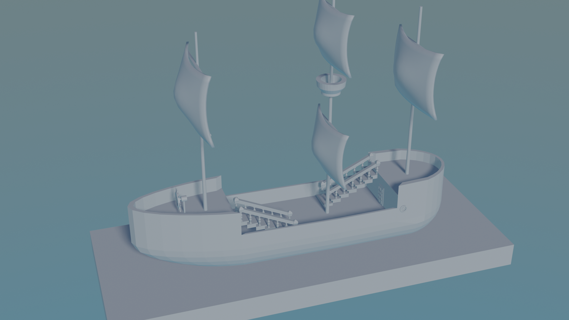Embarcacion 3d quemador carbón buque 3D print model - Mito3D