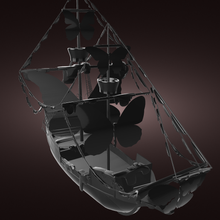 gemi kelebek Sanat 3d print model - Mito3D