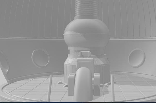 navire capsule corp bulma goku dragon balle ssh figuarts 3d print model - Mito3D