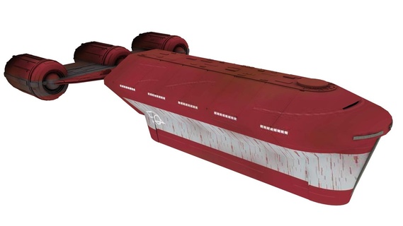 navio interplanetário transporte Estrela guerras 3d print model - Mito3D