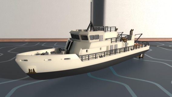 nave Stampa assemblare barca prefettura mare argentina cantiere navale ponte arco poppa marina guerra militare Capitano marinaio 3d print model - Mito3D