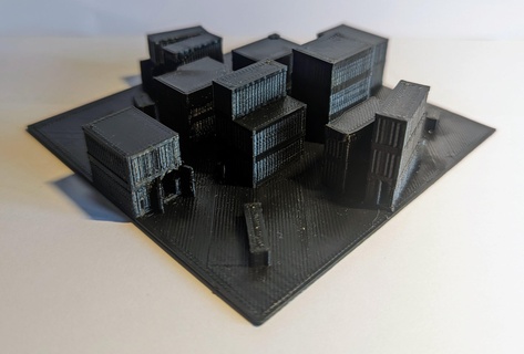 spedizione chiamata dovere carta geografica architettura merluzzo moderno guerra modello diorama 3d print model - Mito3D