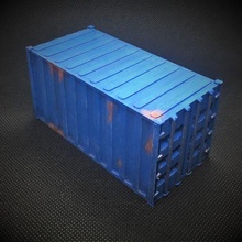 shipping container game warhammer 40k wargaming 28mm crate terrain scatter 3d print model - Mito3D