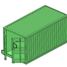 Remessa recipiente arquitetura caixa transporte armazenamento 3d print model - Mito3D