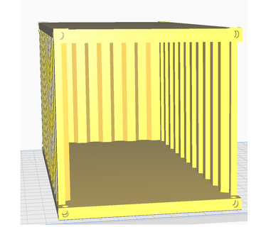 Nakliye konteyner Sahibim tasarım oyuncak Çalışma gerçek dekorasyon 3d print model - Mito3D