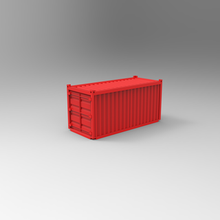 shipping container 15mm - 1 100 scale Game team yankee ww3 wwiii cold war ussr usa world 3d print model - Mito3D