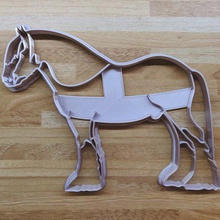 shire horse cookie-cutter home fondant cutter Tier Pferd Ausstecher laufendes cookie 3d print model - Mito3D