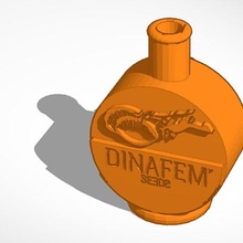 shisha hookah dinafem - seeds bong nozzle adapter 3d print model - Mito3D