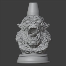 shisha boquilla fumar animal gorila 3d print model - Mito3D