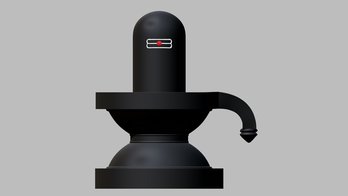 shiva lingam ev şivalingam tanrı idol heykel anahtarlık dekor şivan 3d print model - Mito3D