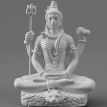 shiva meditation tiger skin hindu hinduism india indian god divine 3d print model - Mito3D