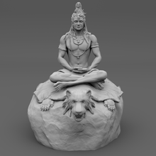 shiva gadget indu senhor Deus ganesha divindade astral meditação 3d print model - Mito3D