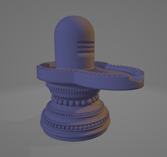 titreme Shiva dışında Lingam keskin 3d print model - Mito3D