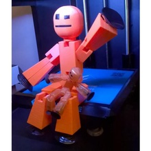 shizbot ultra grande de crianças brinquedo 220mm alta jogo stikbot gigante sticky vara figurine a figura siz bot infantil robô stik stickbot 3d print model - Mito3D