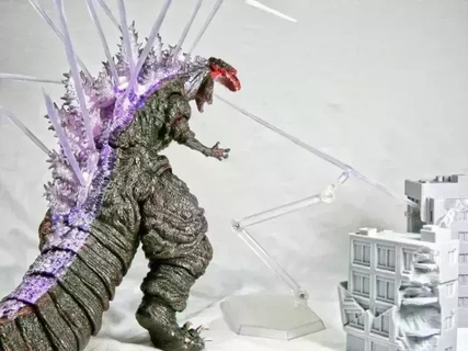 shma Schienbein Godzilla Strahl einstellen Spiel Shingodzilla 3d print model - Mito3D