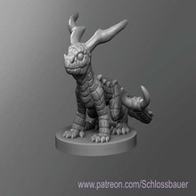 shocker lizard oyun oyuncak masa üstü dungeons dragons dnd 3d print model - Mito3D