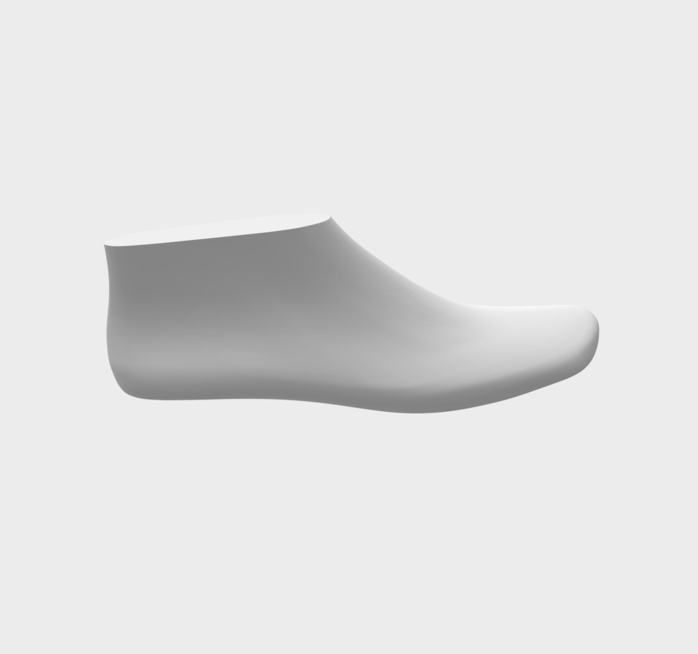 chaussure dernier asymétrique conception mode modélisation 3D print model - Mito3D