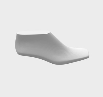 shoe last - square toe design Fashion footwear modelling 3d print model - Mito3D