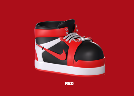 chaussure Nike porte clés tennis 3d print model - Mito3D