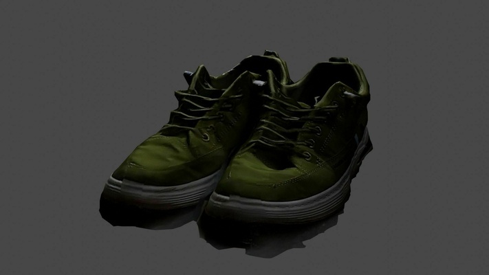 zapato textura 3d exploración zapatos calzado moda personaje ropa 3d print model - Mito3D