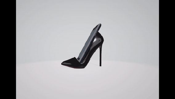 zapato mujer apoyo teléfono estante soporte memes ender 3 resina pla Sla 3d print model - Mito3D