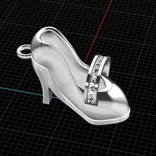 Zapatos 1 joyería joya joyas diamante oro plata 3dprintable lujo platino anillo 3d print model - Mito3D