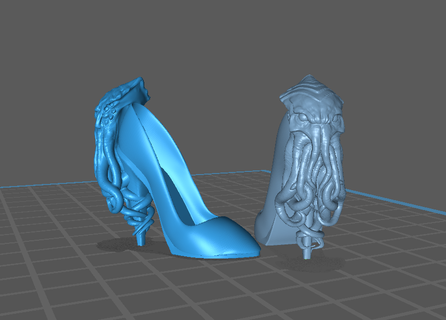 shoes cthulhu monster high 3d print model - Mito3D