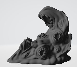 shoggoth gioco giocattolo giocattoli lovecraft mostro arcano orrore print in place 3d print model - Mito3D