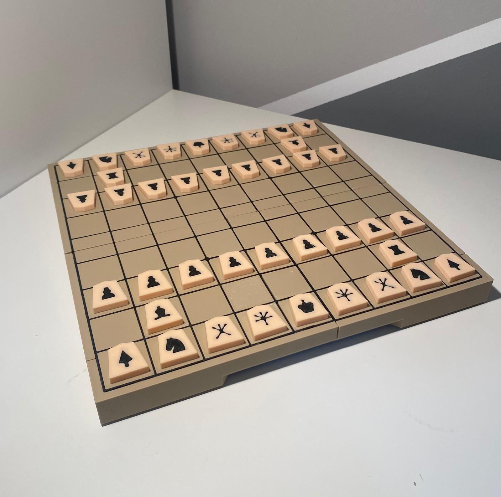 shogi ajedrez japon s juego piezas tablero coma shogiban tradicional estrategia cultura japonesa colina baja variante t ticas final fósforo h gorra 3D print model - Mito3D