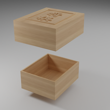 shogi caixa jogos coma kanji peças armazenamento 3d print model - Mito3D